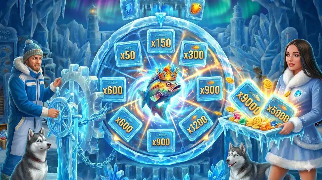 Ice Fishing demo interface on mobile